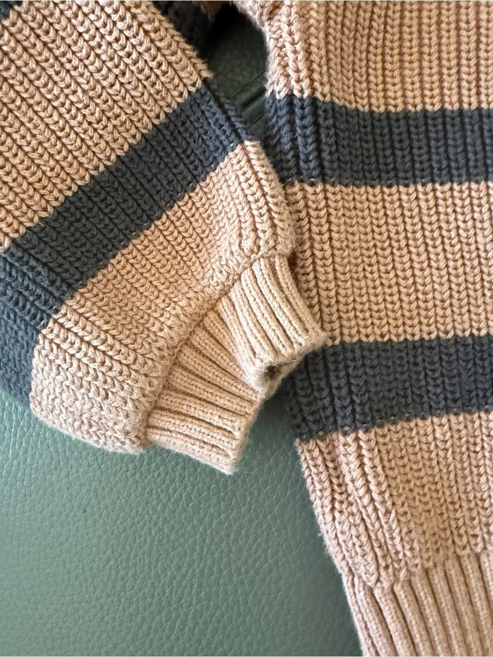 5T Carters Striped Knit Cardigan Bow Details - Brown & Black